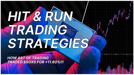 How To Use HIT & RUN Trading Strategies in a Bear Market: $SOXS Trade Review!