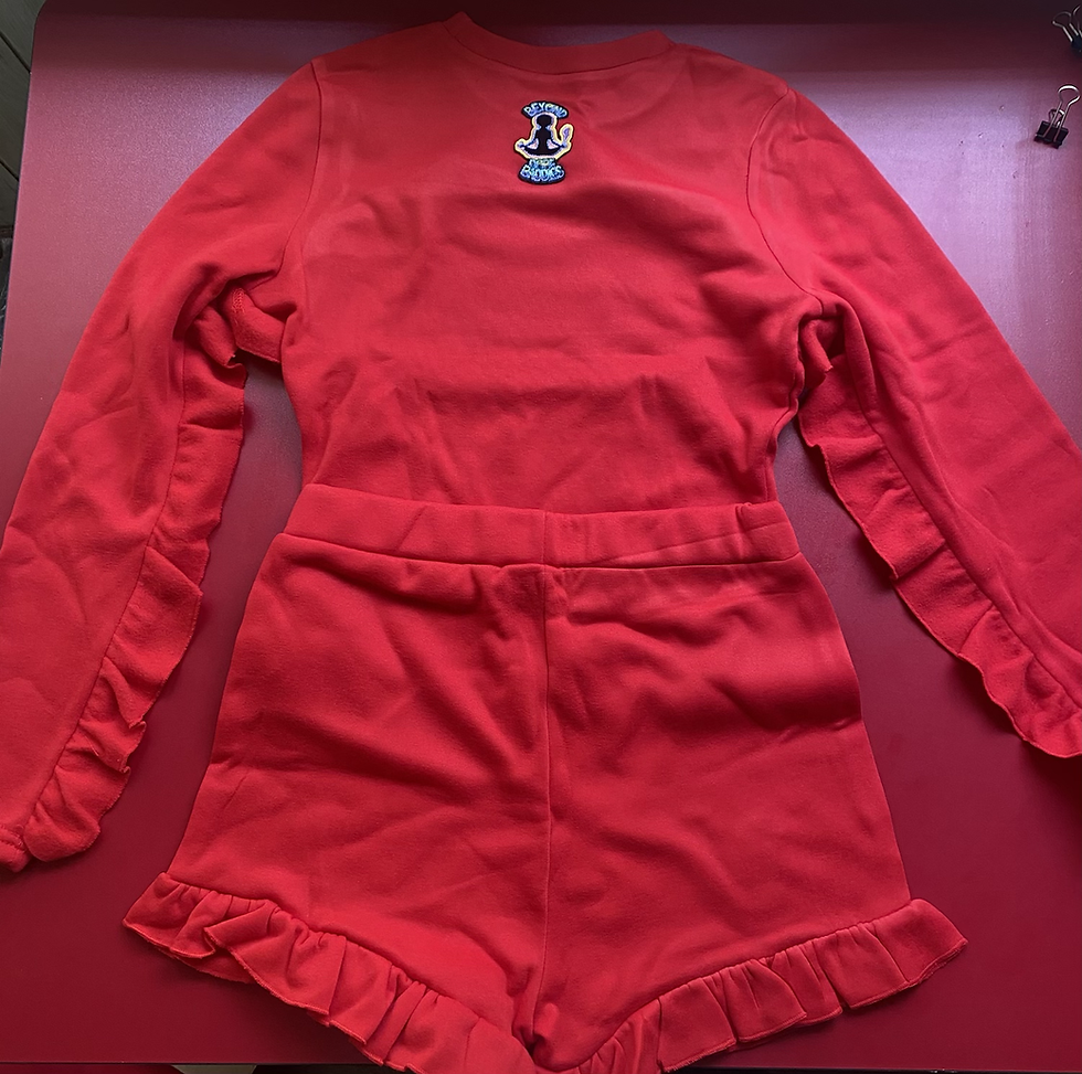 Thumbnail: Ruffled Long Sleeved Short set