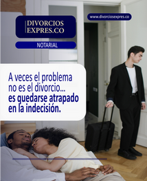 Imagen sobre indecisión en el divorcio y cómo romper el ciclo emocional para tomar una decisión informada en Colombia.