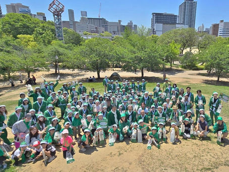 5月4日はみどりの日、公園と街にお花を届けました!