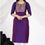 Thumbnail: Purple Women's  Kurti with Palazzo