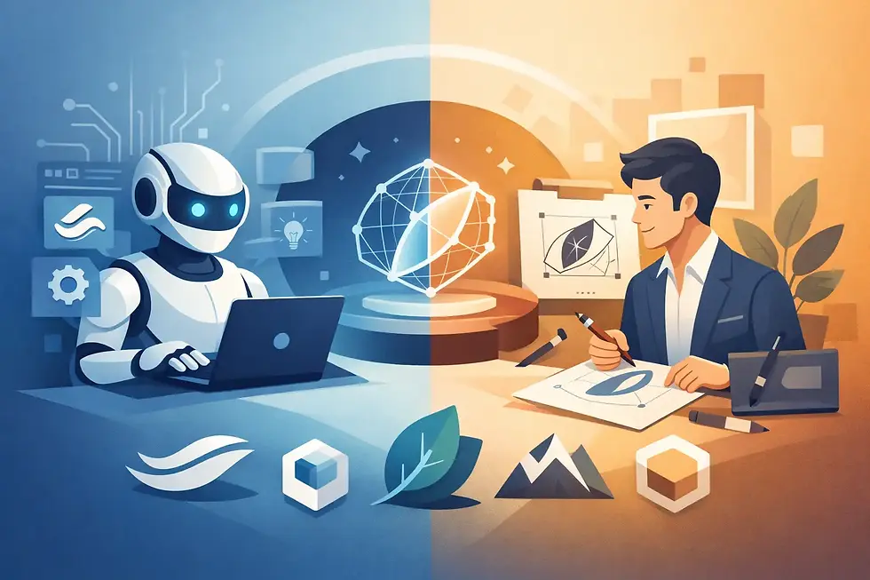 商標設計 AI 比真人設計,企業該點揀?