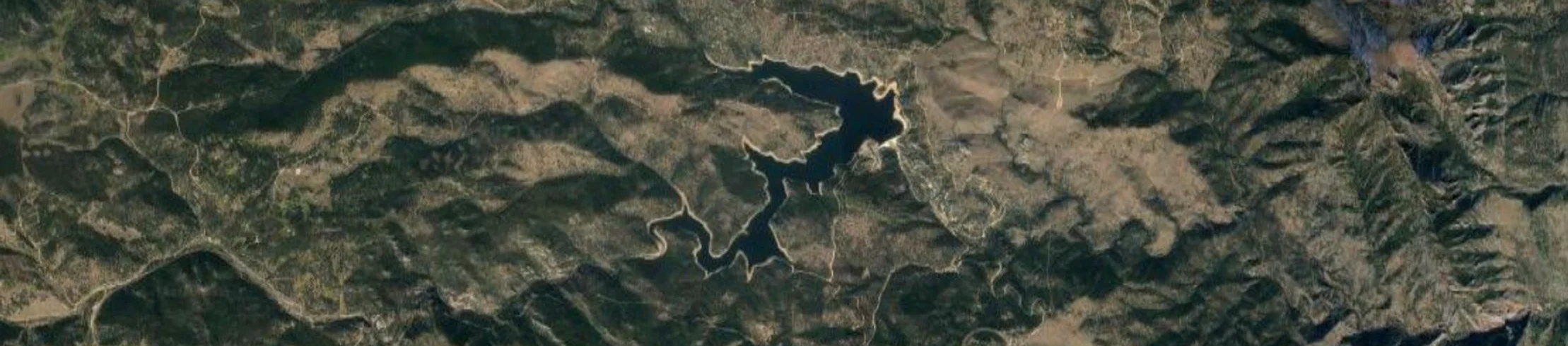 Aerial photo of Gross Reservoir