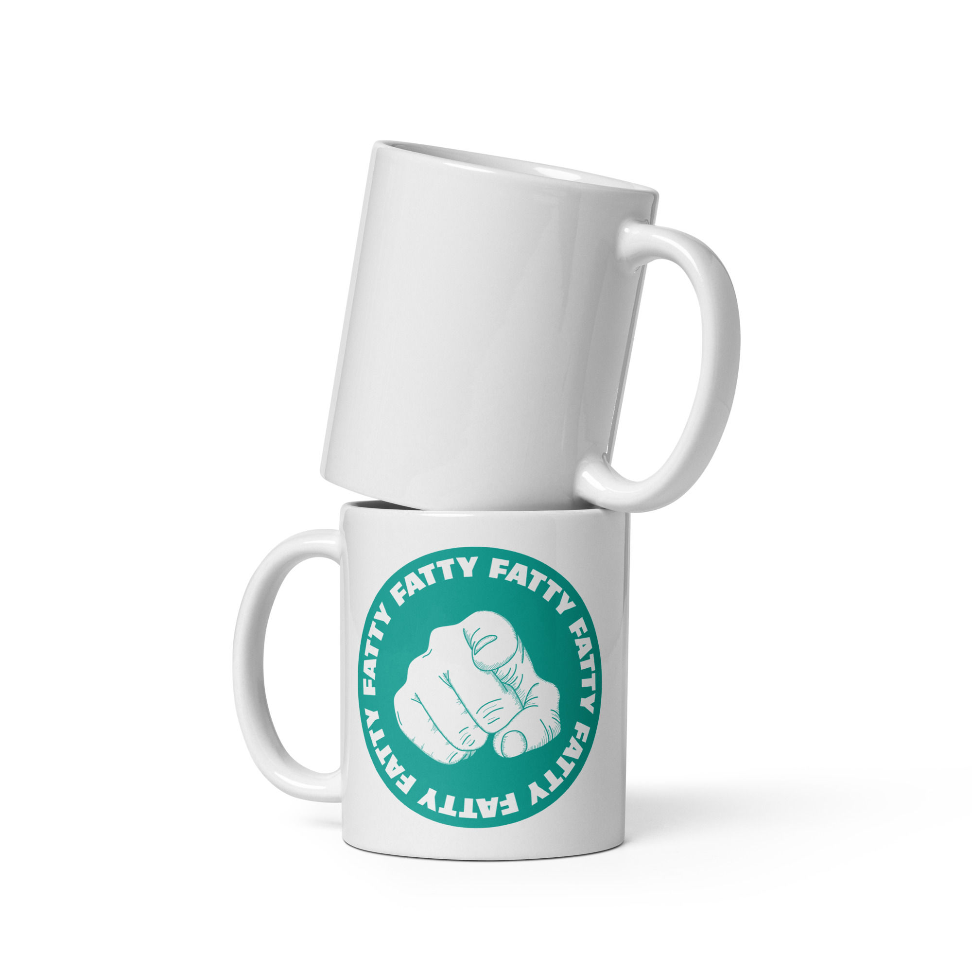Fatty glossy mug