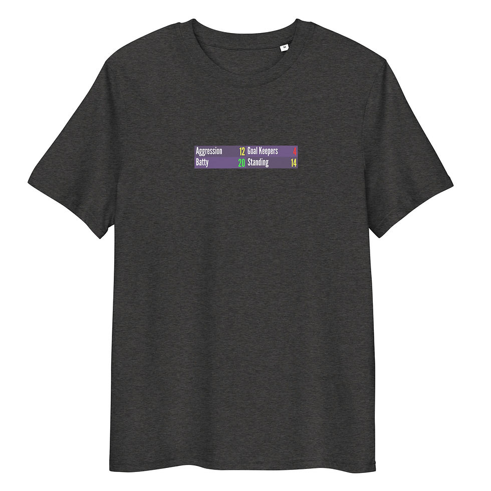 Thumbnail: Big Platty's Stats Unisex organic cotton t-shirt