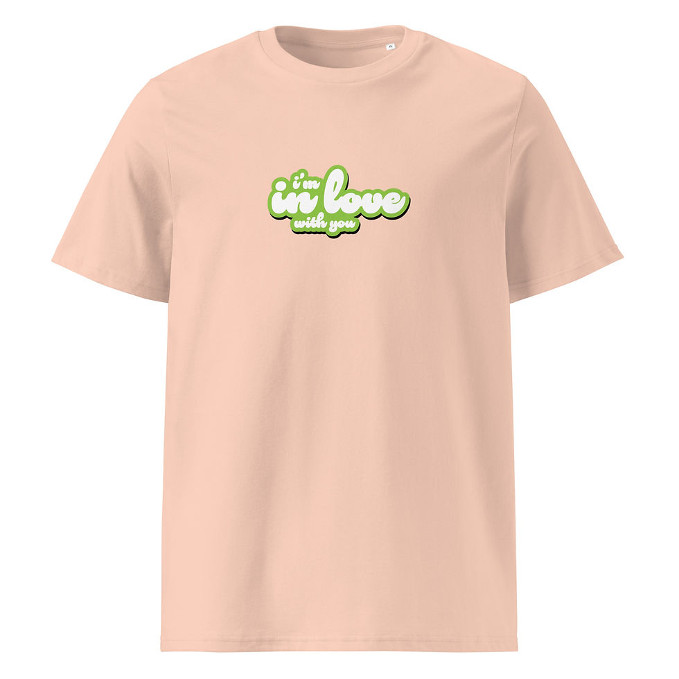 Thumbnail: i'm in love with you (II) Unisex organic cotton t-shirt