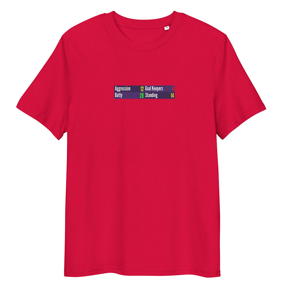 Thumbnail: Big Platty's Stats Unisex organic cotton t-shirt