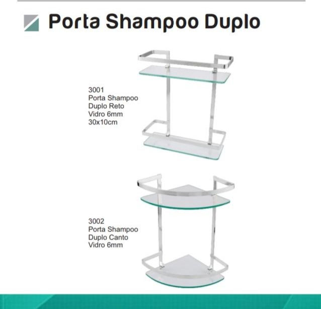 PORTA SHAMPOO DUPLO