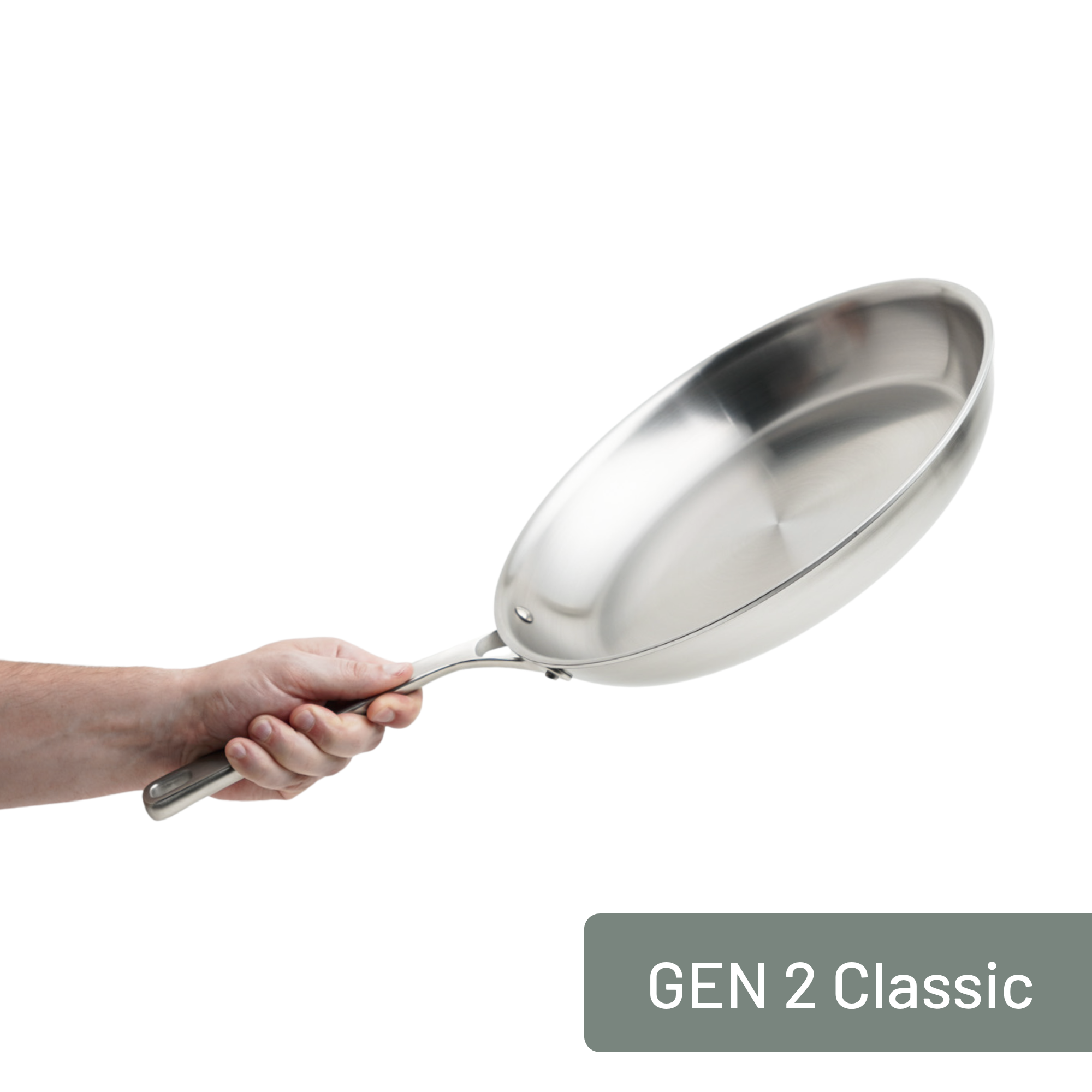 12.5” Carbon Clad® Classic – 3 Ply Carbon Steel Frying Pan - GEN 2
