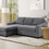 Thumbnail: The Coddle Aria Fabric Sleeper Sofa with Chaise