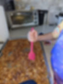 Kids are making granola