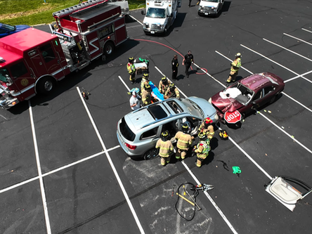 VIDEO: Salem emergency responders conduct mock drunk driving scenario for SHS students