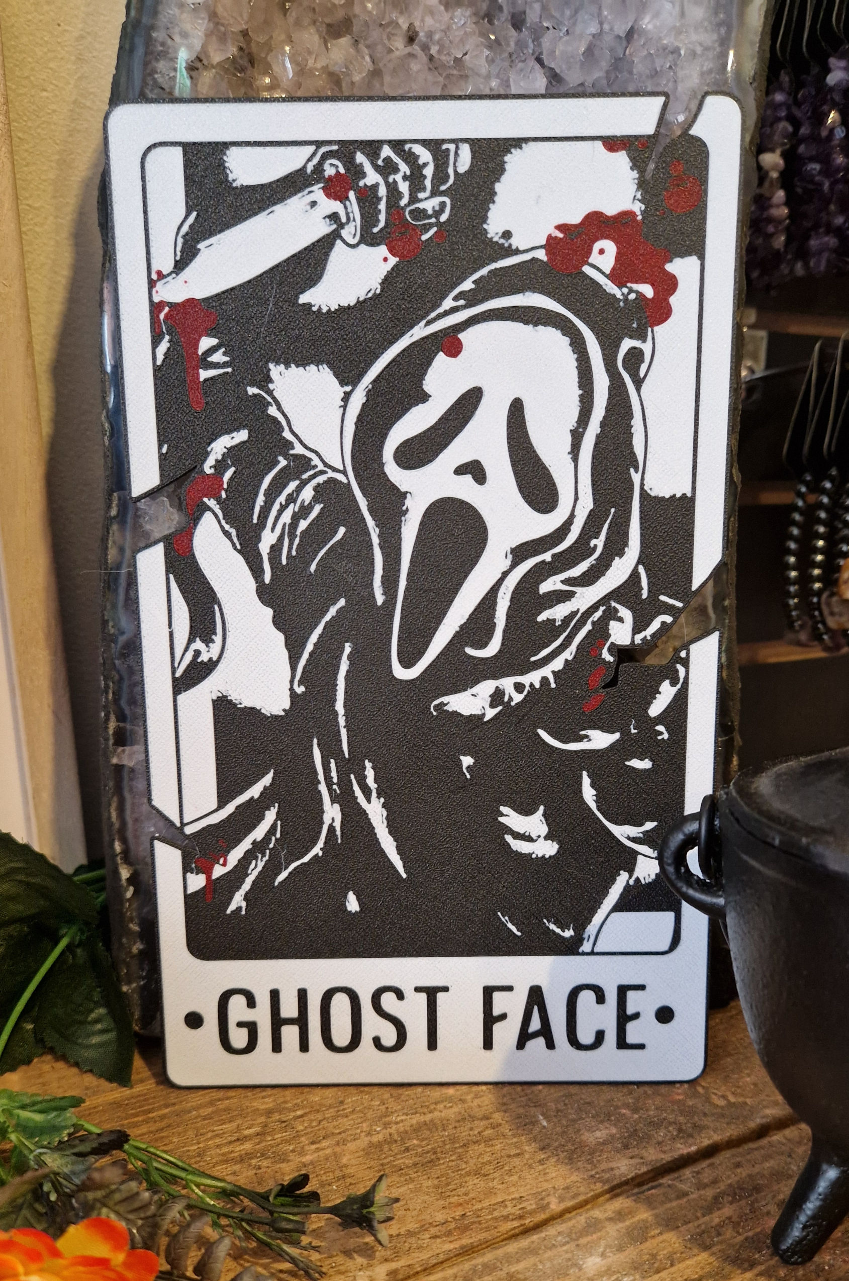 Ghost Face Horror Tarot Card Wall Art