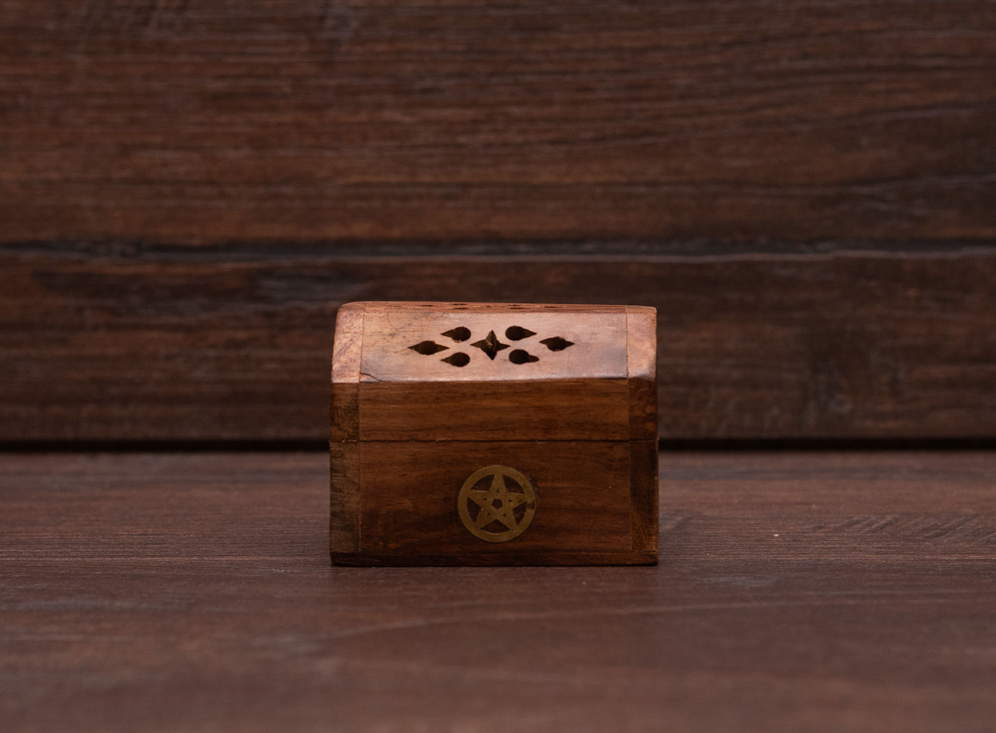 Wooden Incense Cone Burner 