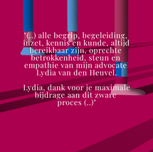 Weer mooie woorden van een cliënt