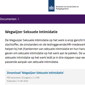 Werkgever is verantwoordelijk voor voorkomen seksueel grensoverschrijdend gedrag