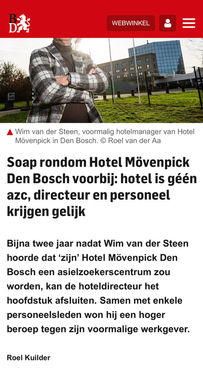 Mensch Arbeidsrecht Advocatuur Lydia van den Heuvel - Rijnierse Advocaat Den Bosch overgang van onderneming werknemers AZC Pettelaarpark Mövenpick Hotel asielzoekers overgang van onderneming recht op loon werkgever uitspraak rechter. Billijke vergoeding transitievergoeding bonus 