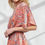 Thumbnail: Mauve Paisley Printed Crepe Peplum Top