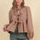 Thumbnail: Floral Bow Tie Front Peplum Blouse