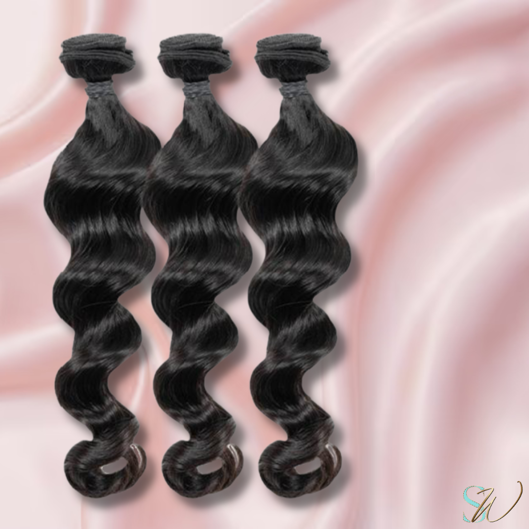 Loose Wave Virgin Human Hair/3 Bundles/Brazilian Extensions
