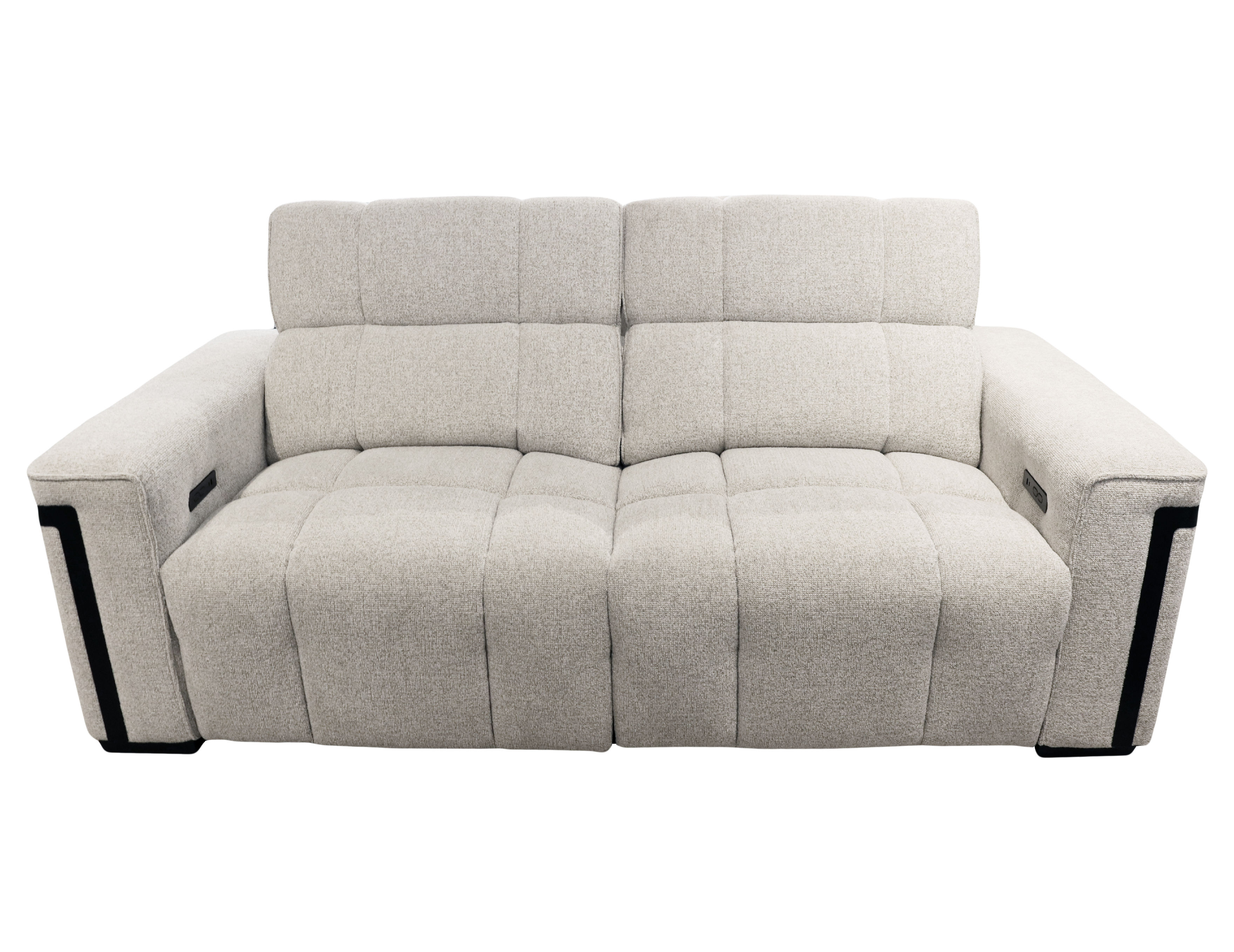 Sofá con 2 reclinables eléctricos D10358