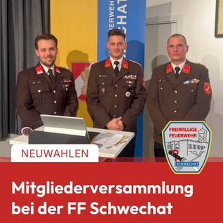 Kommandowahl 2026 bei der Freiwilligen Feuerwehr Schwechat