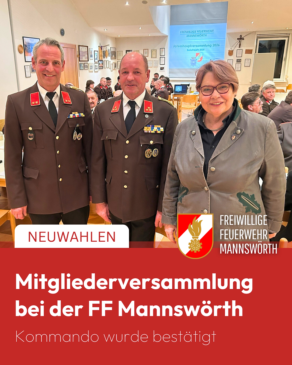 Kommandowahl 2026 bei der Freiwilligen Feuerwehr Mannswörth