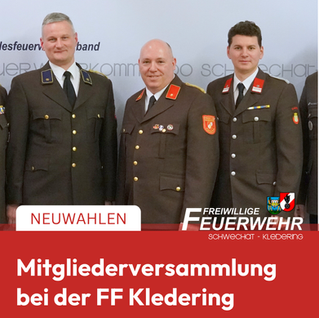 Kommandowahl 2026 bei der Freiwilligen Feuerwehr Kledering