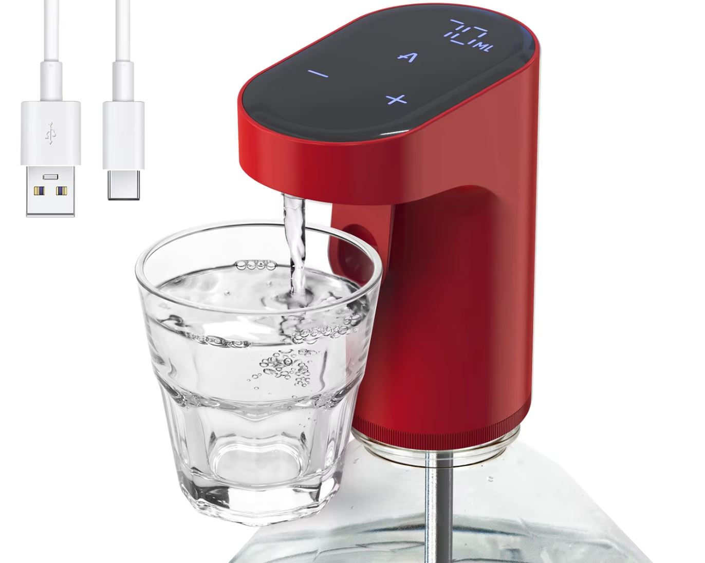 Dispensor Vinho Digital USB - Vermelho