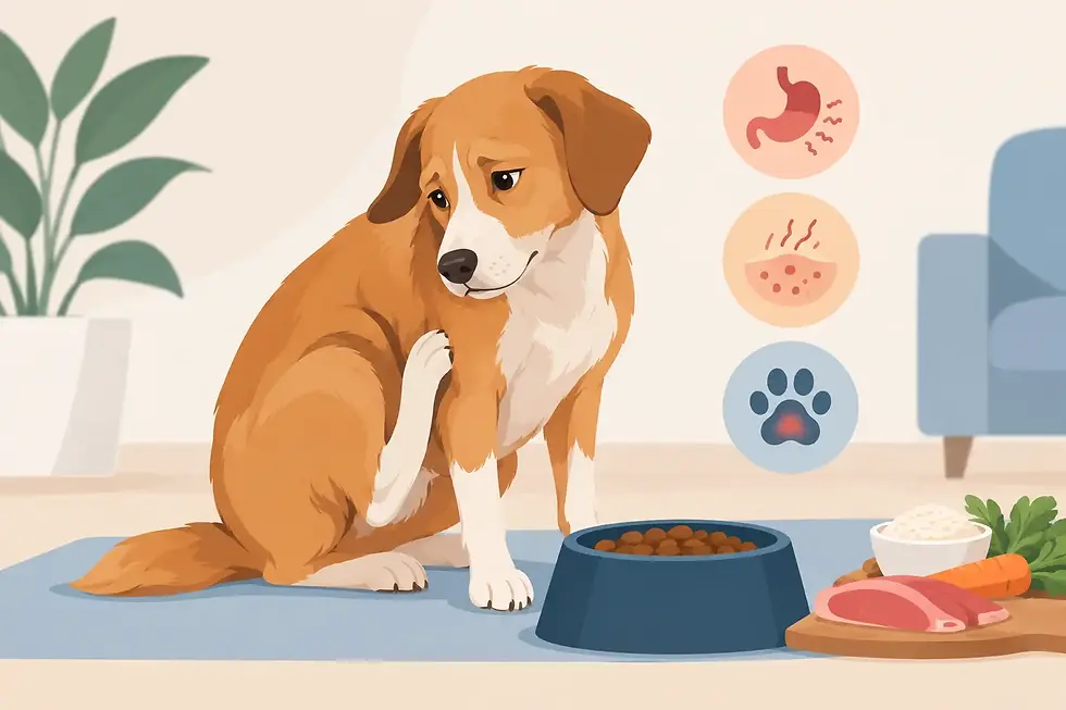 Exemplo de intolerância em cachorro na prática