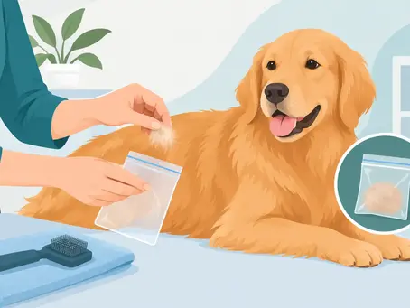 Como coletar pelo para teste do seu pet