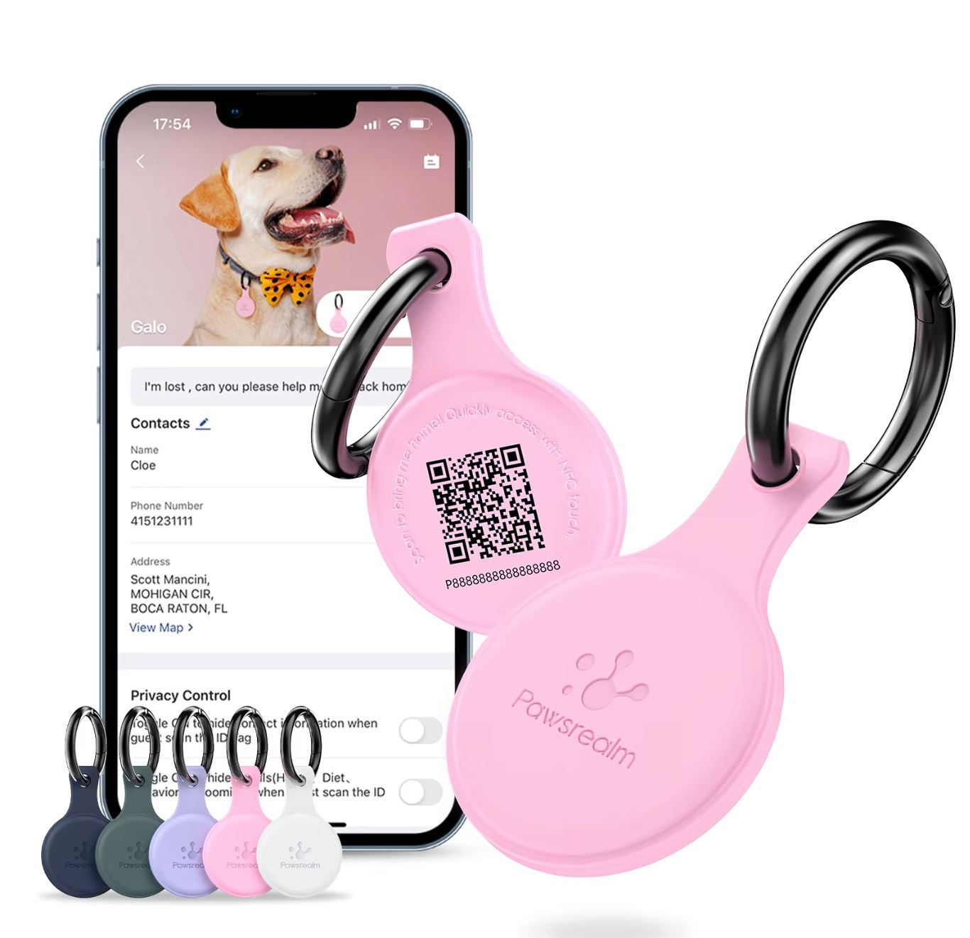 Smart Pet ID Tag - QR code para identificação do Pet