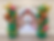 North Pole Christmas balloon columns with gingerbread men