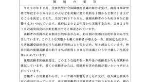 後期高齢者医療保険の窓口負担2割化について
