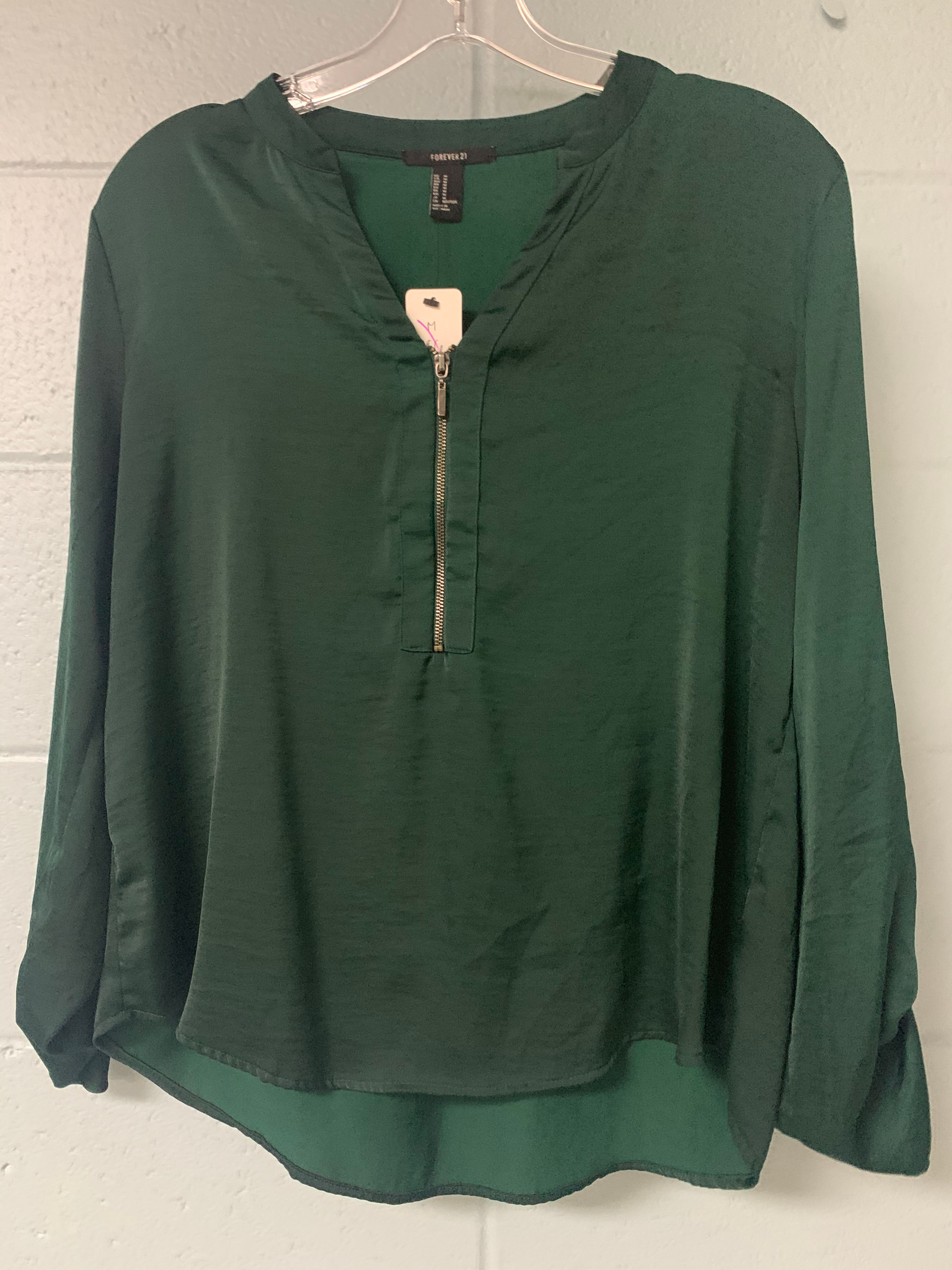 Dark Green Forever 21 Longsleeve Shirt (m)