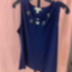 Thumbnail: Michale Kors Blue Lace-up Blouse (L)