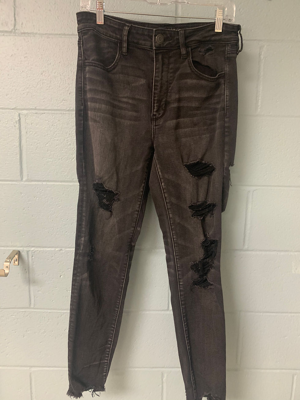 Black American Eagle Ripped Jeans (us12)