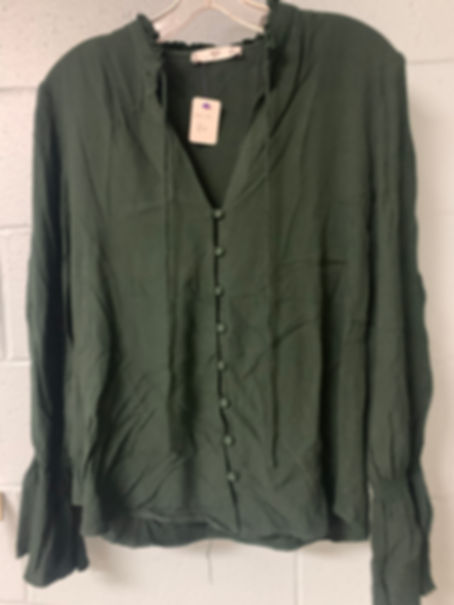 MNG Dark Green Cardigan Sweater (L)