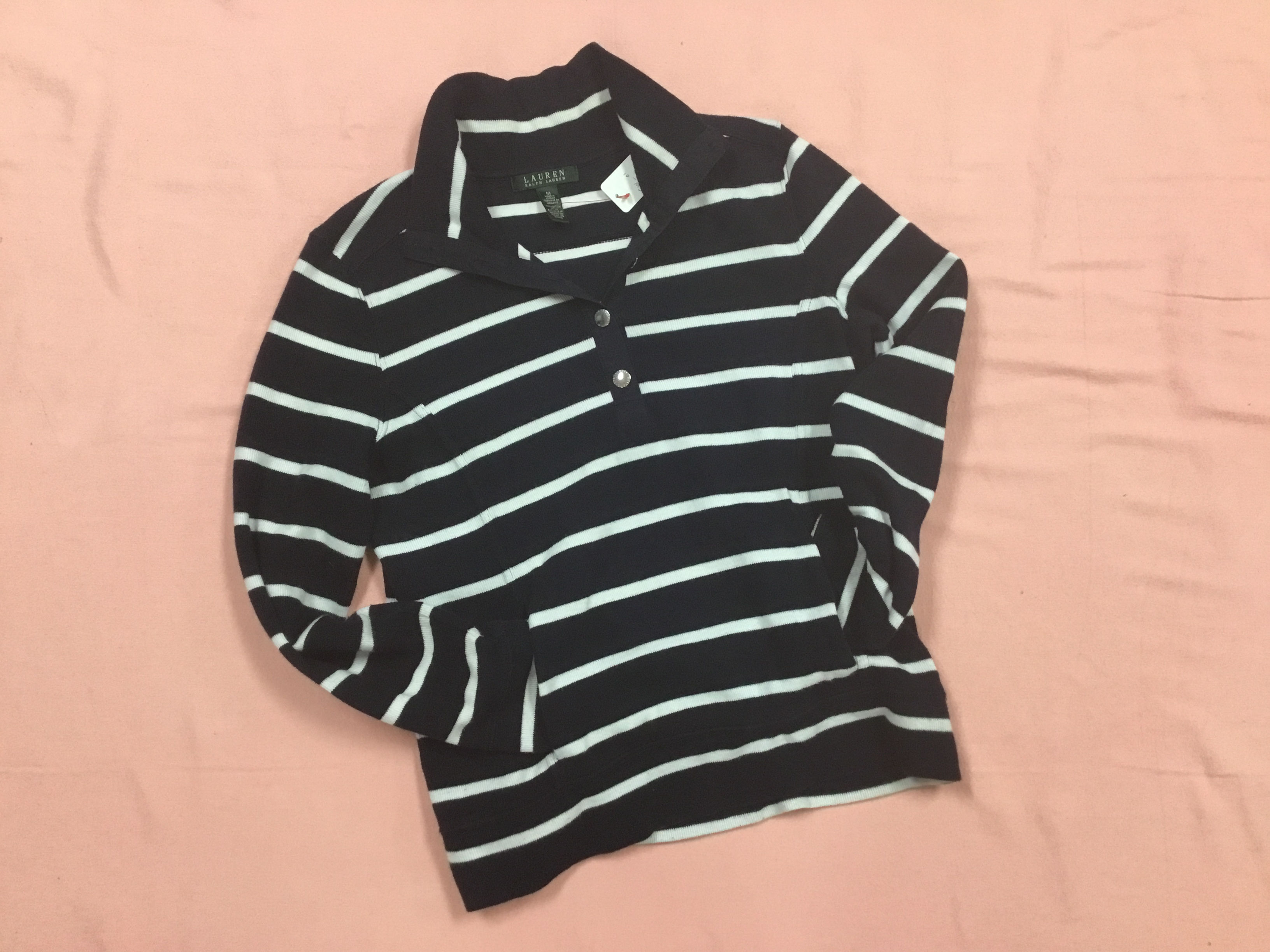 Ralph Lauren 1/4 button sweater (M)