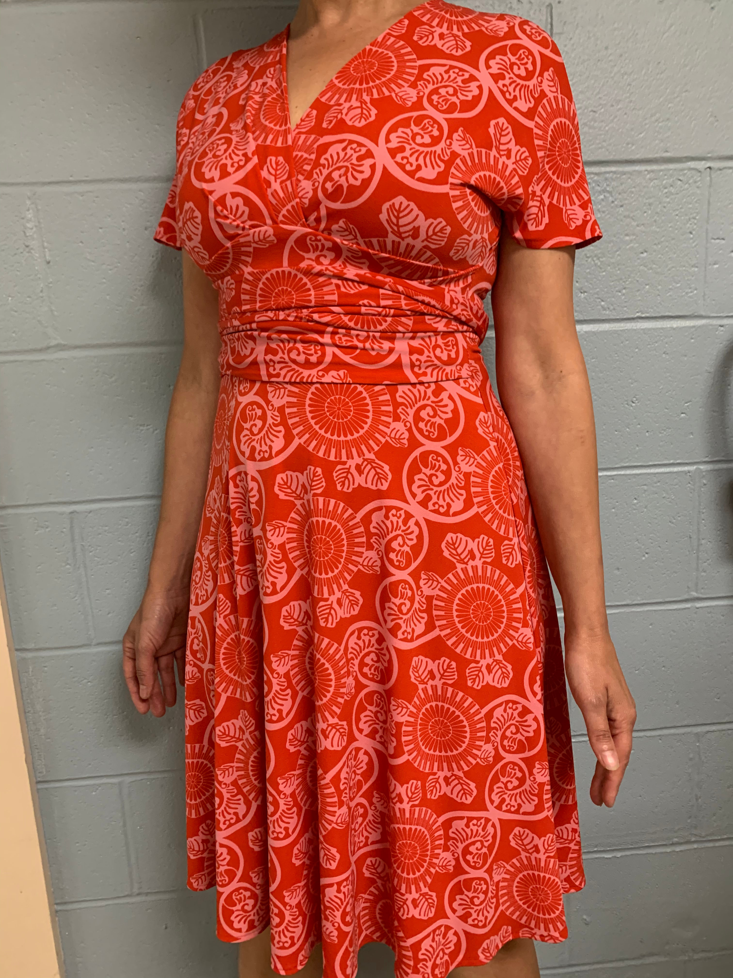 Great Fit Red and Pink Dress