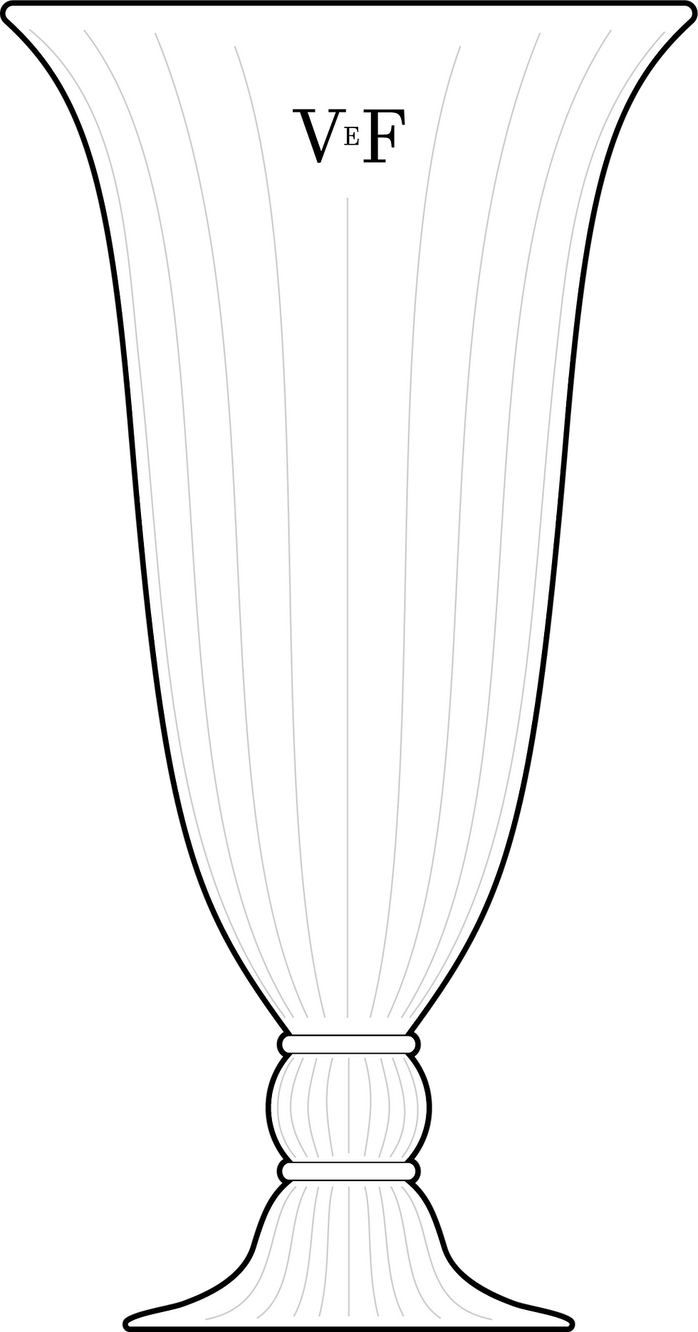Final sketch of a vase