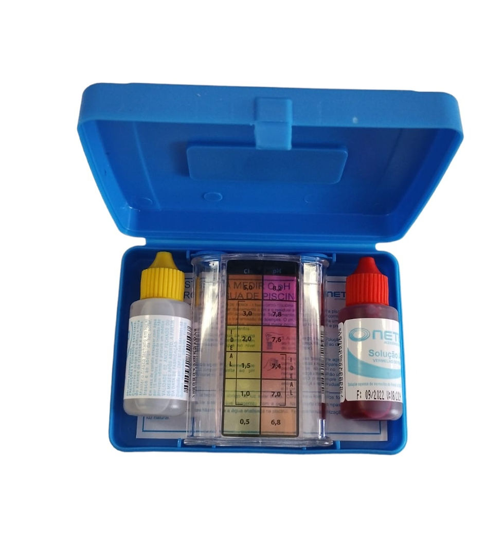 Estojo Teste Medidor de PH e Cloro