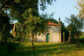 No coração de um recanto esquecido em Caramos, Felgueiras, entre a vegetação serena e o dourado do entardecer, ergue-se a capela do Encontro, silenciosa, ladeada por cruzes antigas e guardada pelo tempo. Aqui, cada elemento respira o espírito do “Ora et Labora” — reza e trabalho — onde o sagrado e cotidiano se entrelaçam na paisagem portuguesa.
Este lugar, aparentemente modesto, revela uma beleza que não impõe, mas convida à contemplação: o verde que cresce sem pressa, a pedra que resiste, a luz que acaricia. Não há turistas nem artifícios — apenas a verdade do território, vivida com fé e simplicidade.
A fotografia busca revelar a alma do interior do Norte de Portugal, onde cada aldeia esconde memórias que merecem ser vistas e preservadas. É uma homenagem à espiritualidade silenciosa que ainda pulsa fora dos roteiros conhecidos, e à vida que floresce onde o homem ora, trabalha — e permanece.