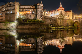 Estava a conhecer Amarante, depois quando escurece, esta parte foi a que gostei mais da cidade, não hesitando em fotografar esta Paisagem.
