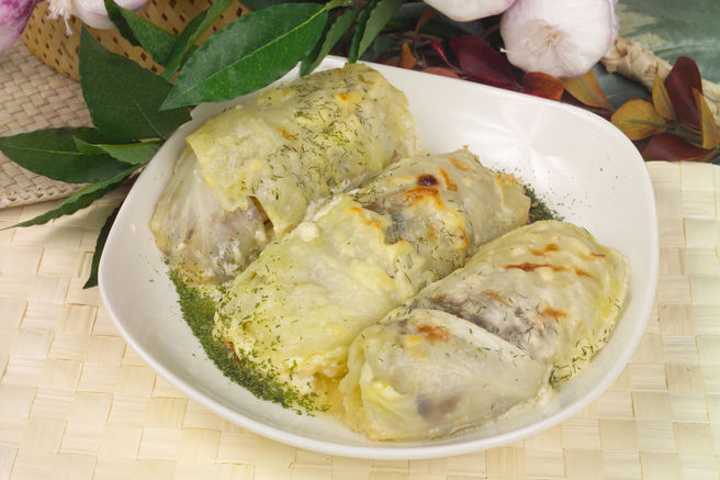 Голубцы с грибной начинкой