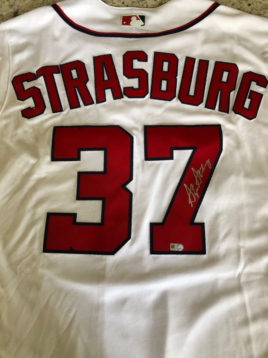 Strasburg Jersey Raffle Ticket