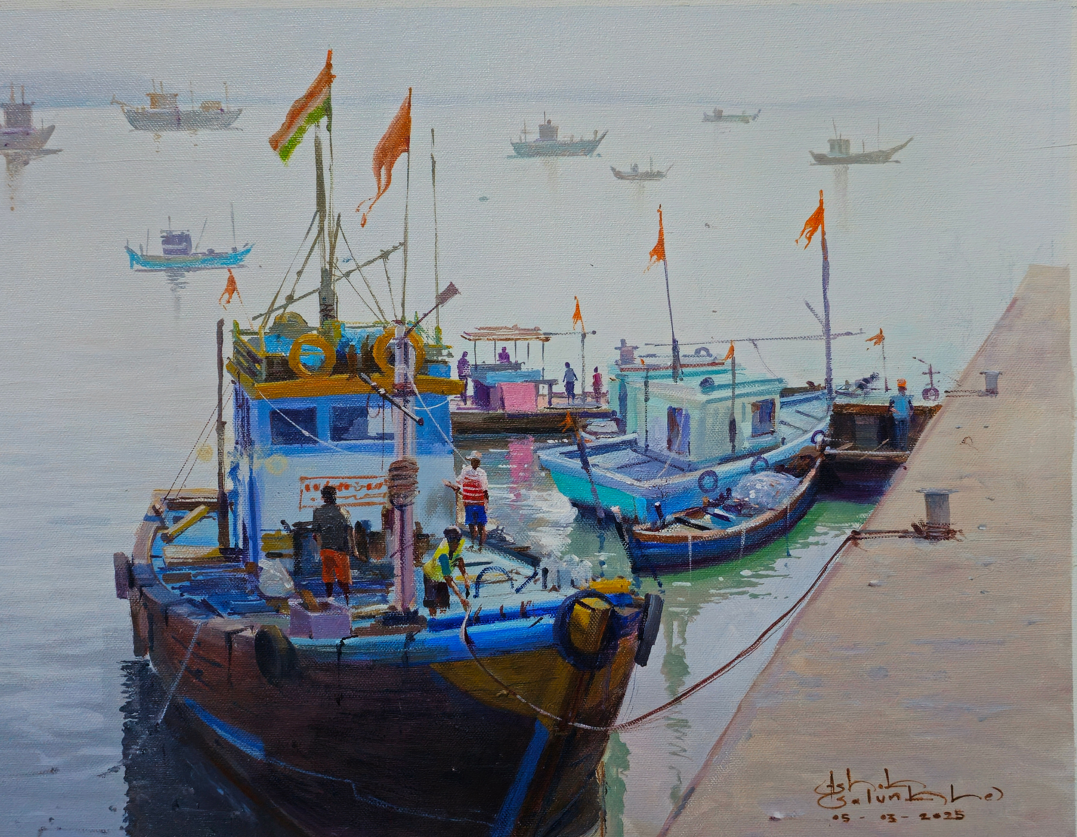 Acrylic painting
