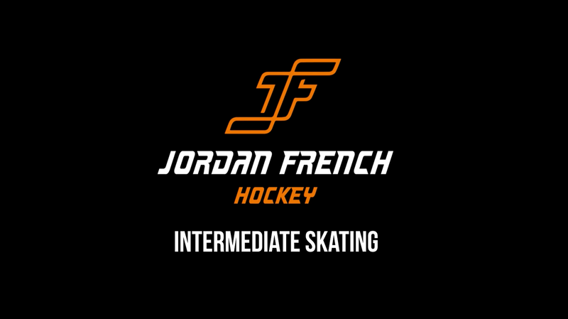 intermediate hockey skating video course title card