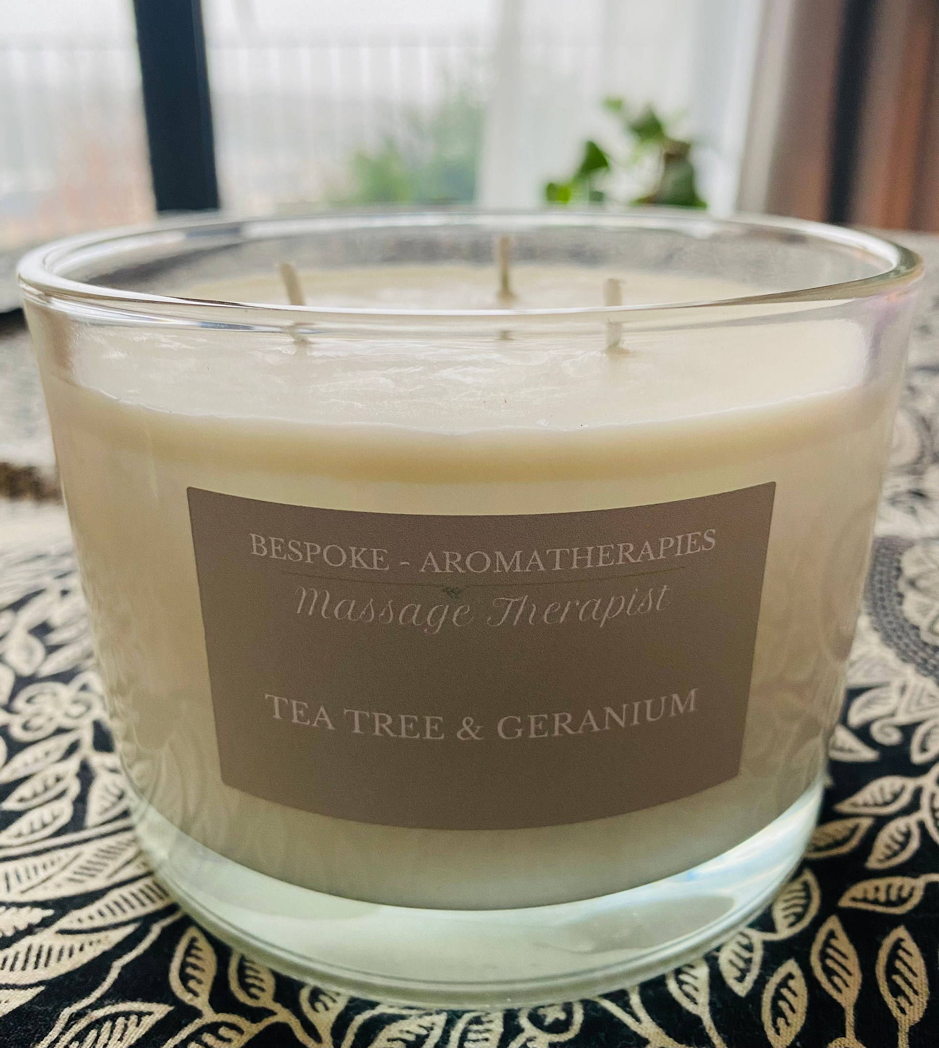 Natural plant wax candle