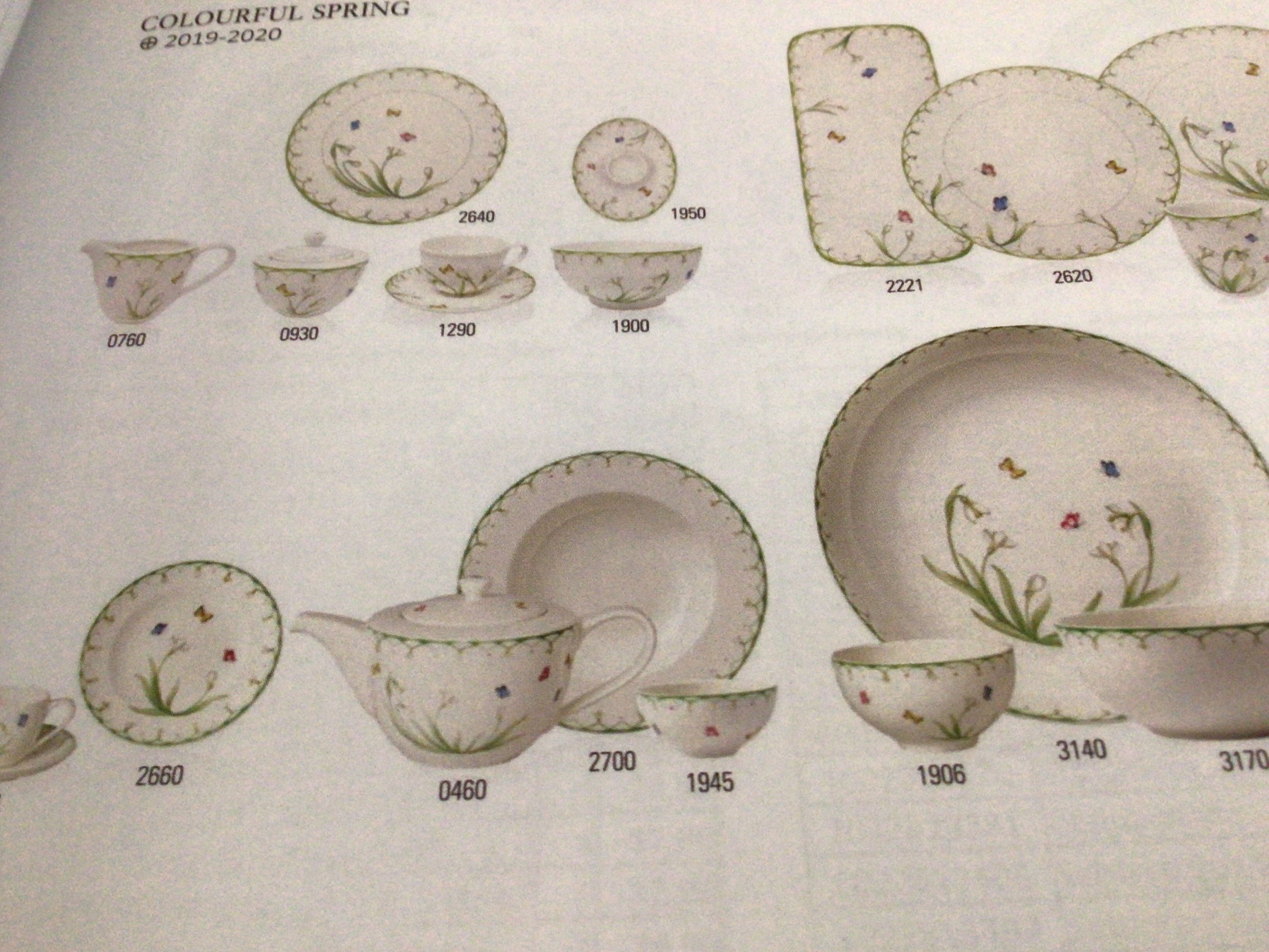 PIATTI TAZZE CIOTOLE  COLOURFUL SPRING VILLEROY BOCH